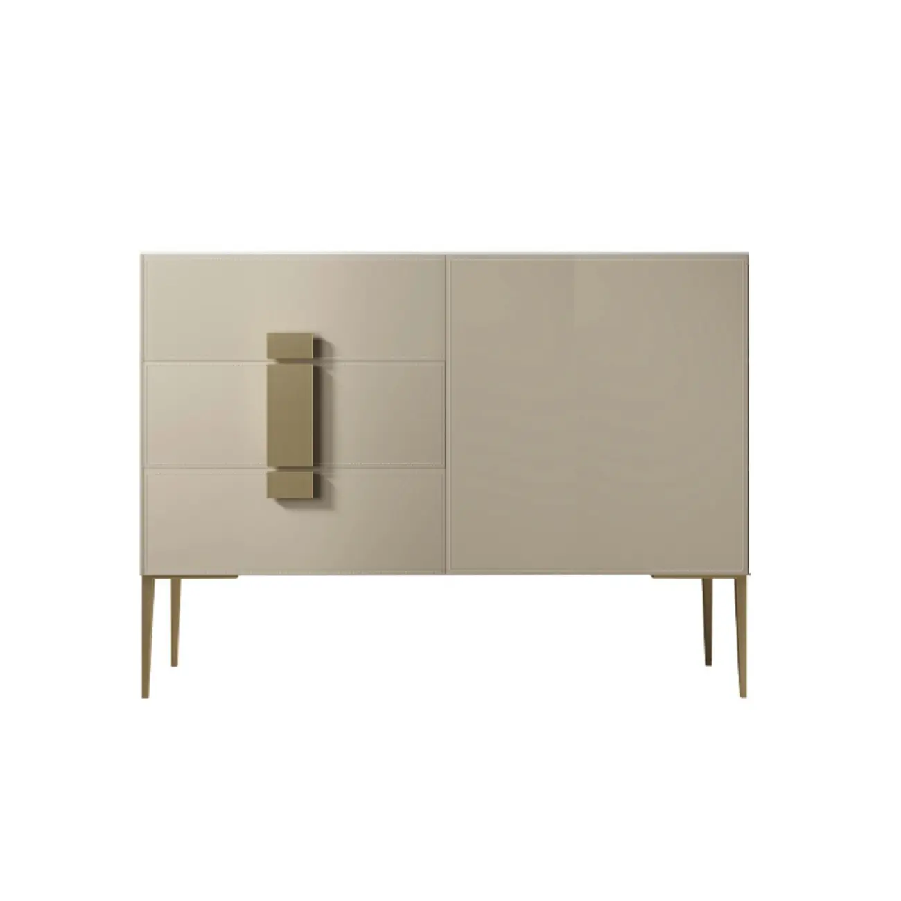 Modern Grey Sideboard with Drawers for Living Room Image - 7 | homeyfad