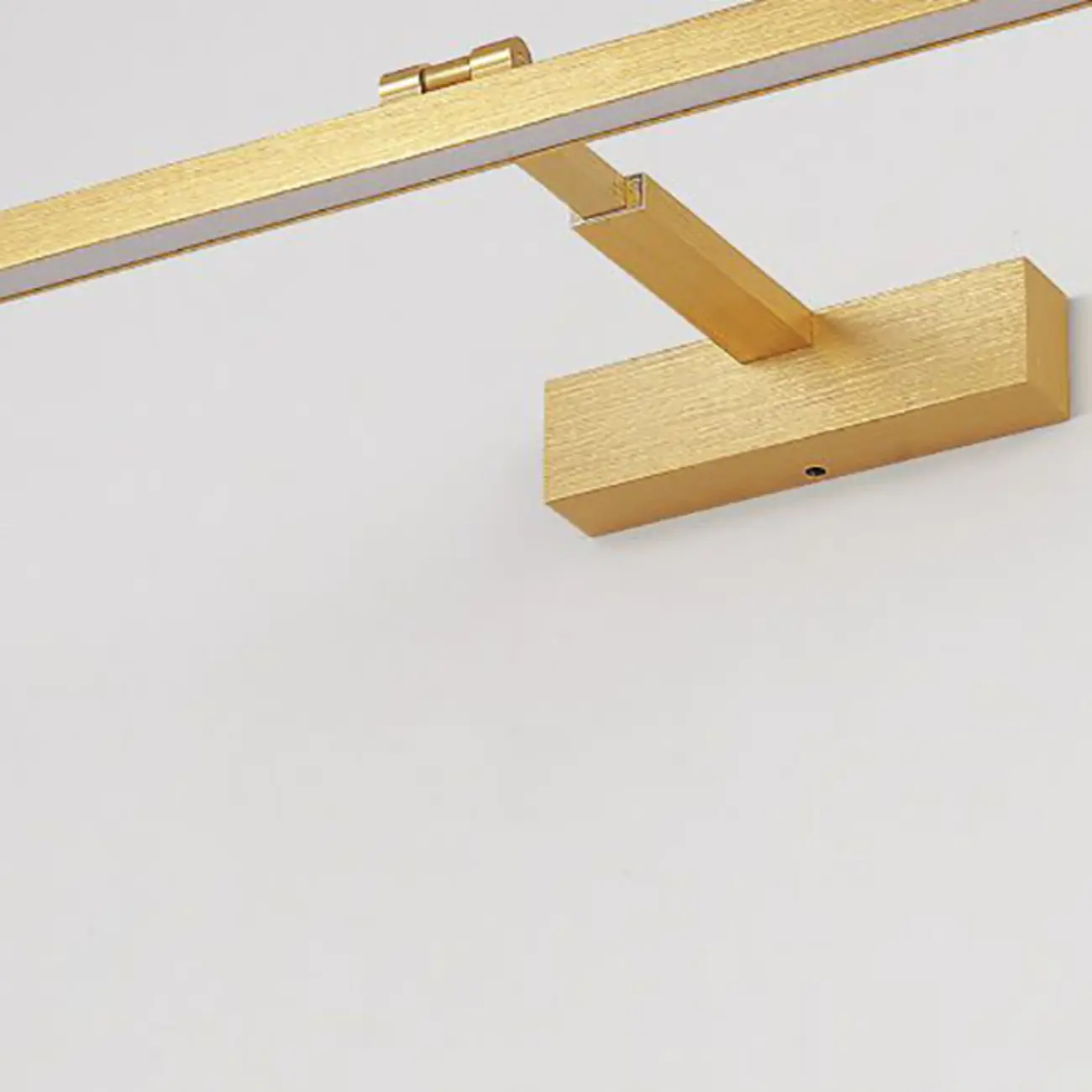 Gold Metal Linear LED Adjustable Vanity Light for Modern Bathroom Decor Image - 8 | homeyfad