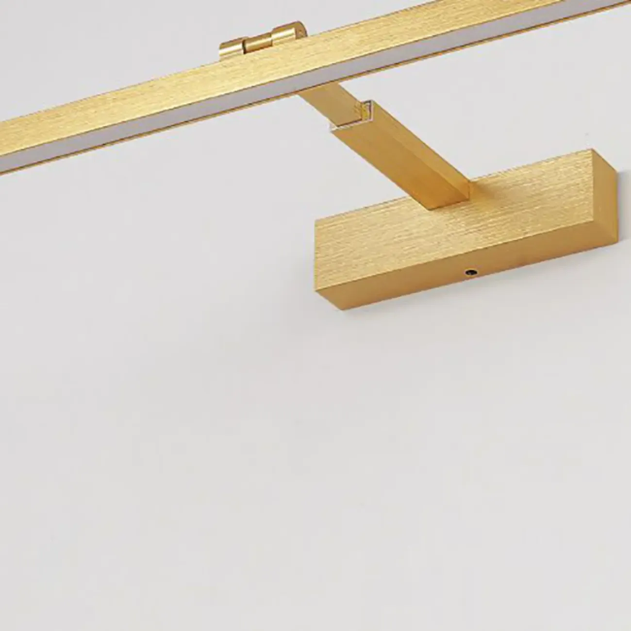 Gold Metal Linear LED Adjustable Vanity Light for Modern Bathroom Decor Image - 8