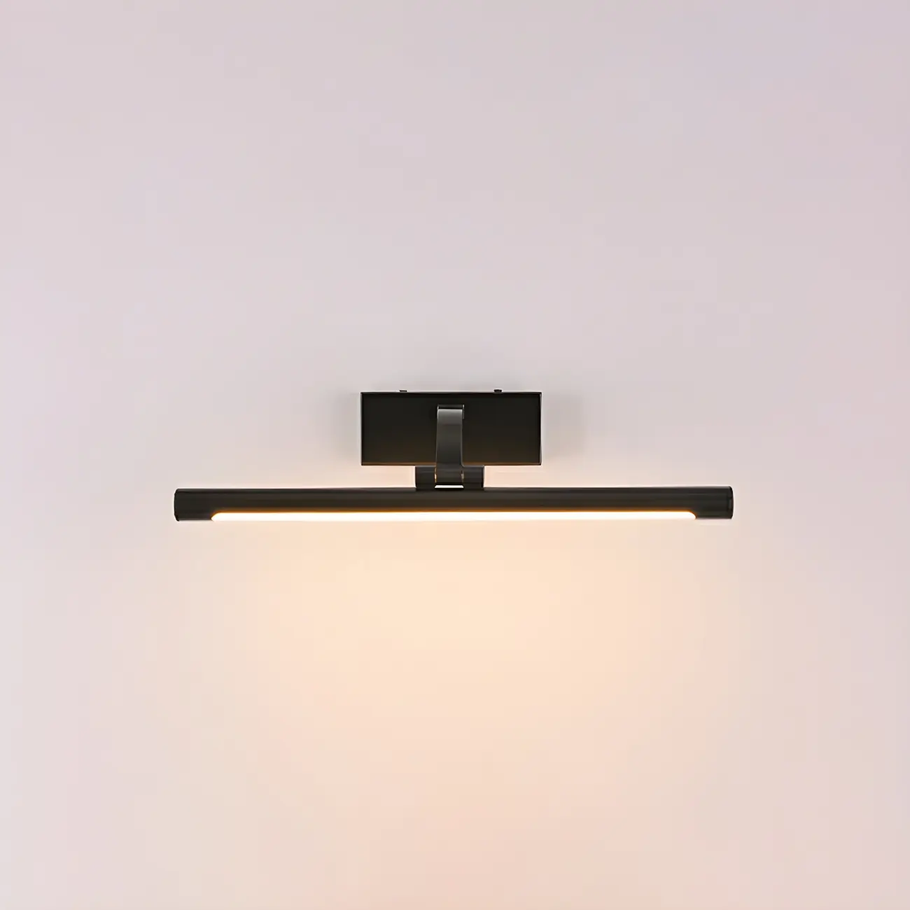 Modern Black Cylinder LED Wall Lamp with Acrylic Shade for Mirror Front Image - 3 | homeyfad