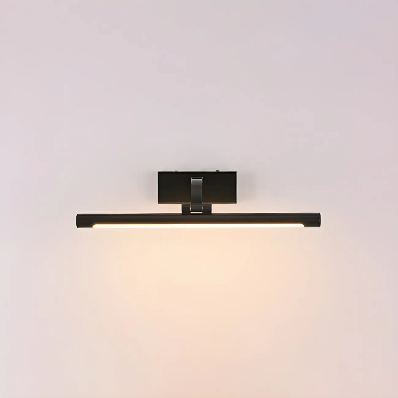 Modern Black Cylinder LED Wall Lamp with Acrylic Shade for Mirror Front Image - 3