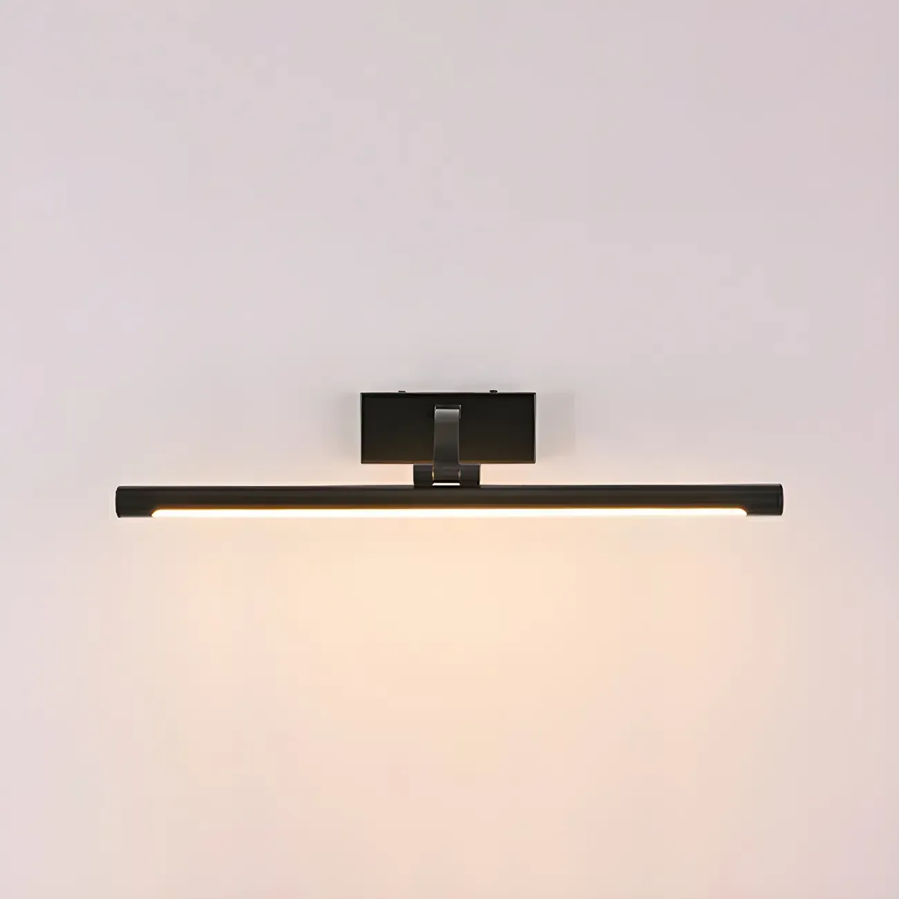 Modern Black Cylinder LED Wall Lamp with Acrylic Shade for Mirror Front Image - 5