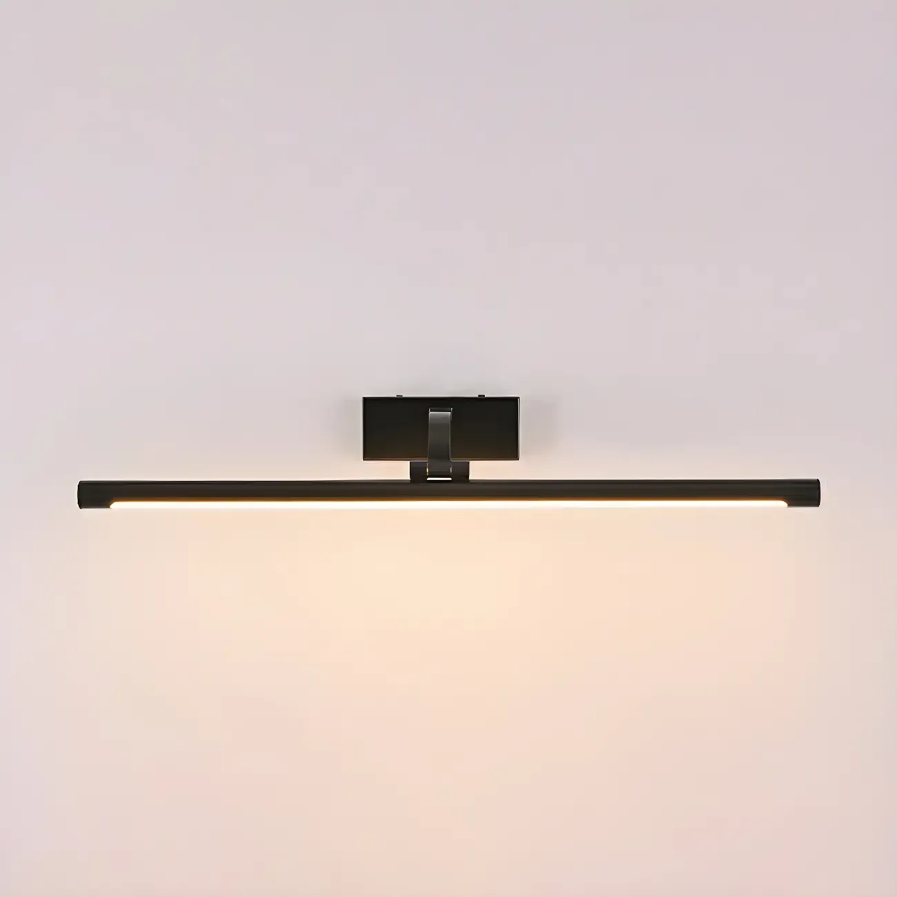Modern Black Cylinder LED Wall Lamp with Acrylic Shade for Mirror Front Image - 7