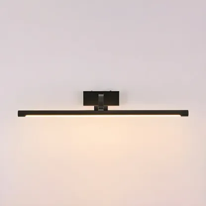 Modern Black Cylinder LED Wall Lamp with Acrylic Shade for Mirror Front Image - 7