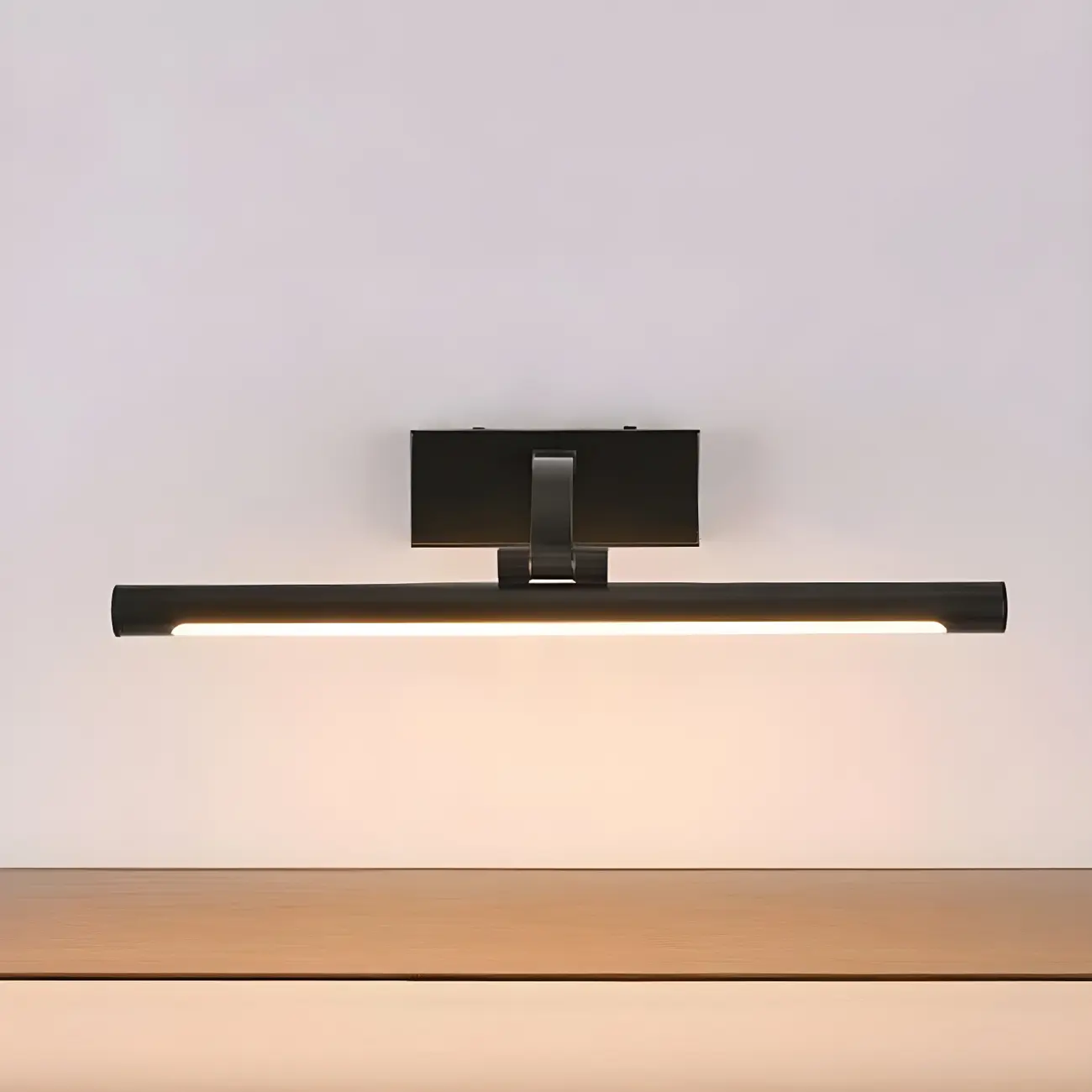 Modern Black Cylinder LED Wall Lamp with Acrylic Shade for Mirror Front Image - 10 | homeyfad