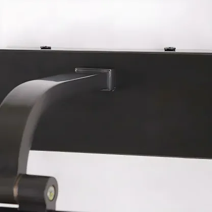 Modern Black Cylinder LED Wall Lamp with Acrylic Shade for Mirror Front Image - 12