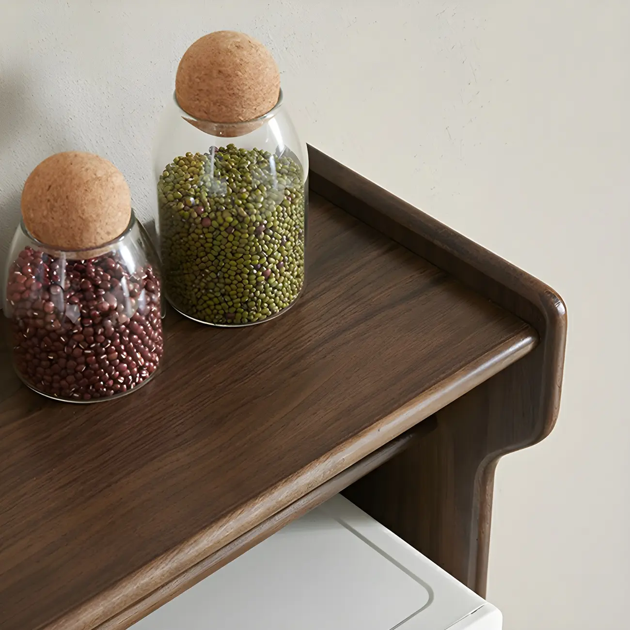 Wooden Sideboard with Glass Sliding Doors, Drawers & Cabinets Image - 8 | homeyfad