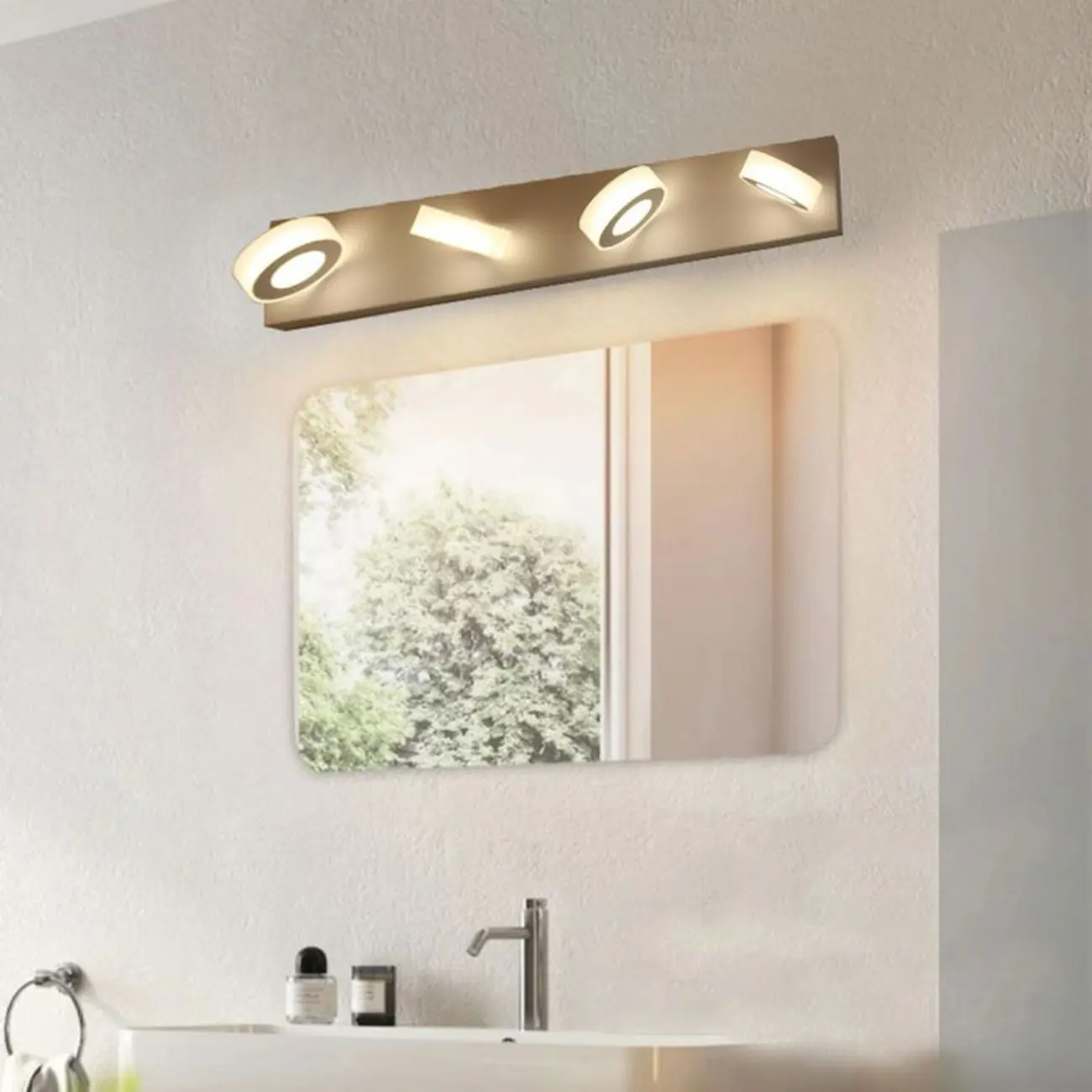 Modern LED Bathroom Vanity Light with Geometric design Image - 6 | homeyfad