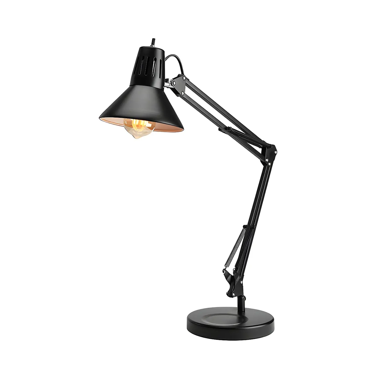 Industrial Standing Learning Desk Lamp with Adjustable Arm  Image - 2 | homeyfad