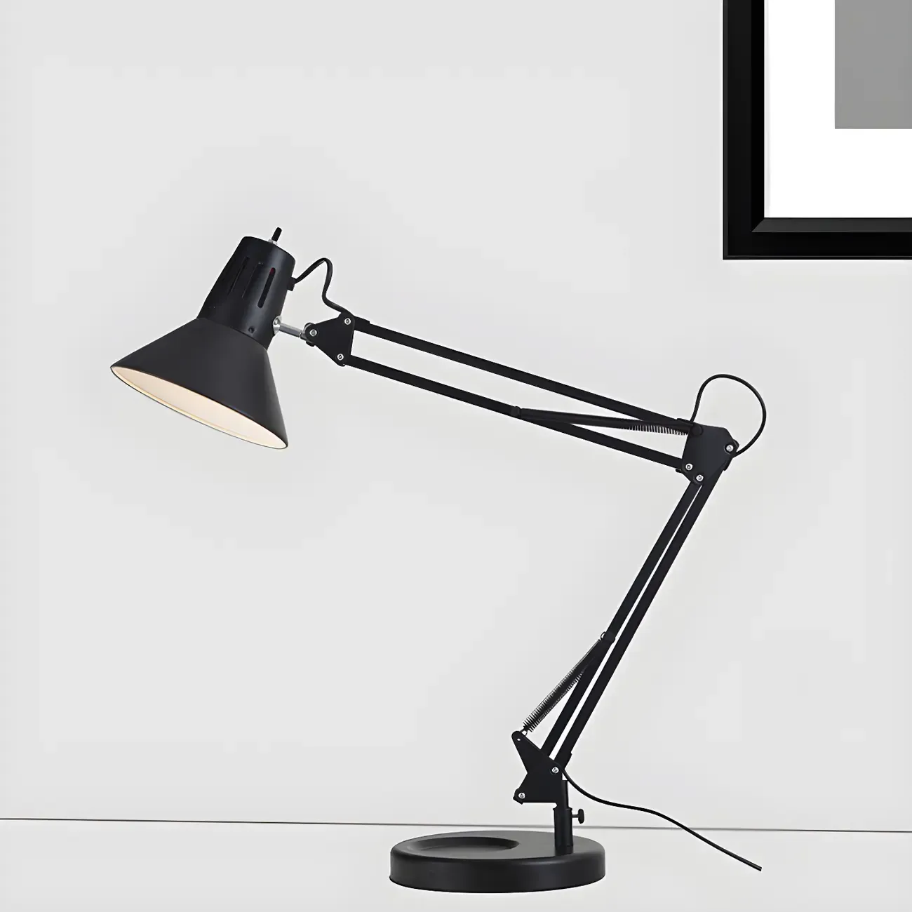 Industrial Standing Learning Desk Lamp with Adjustable Arm  Image - 3