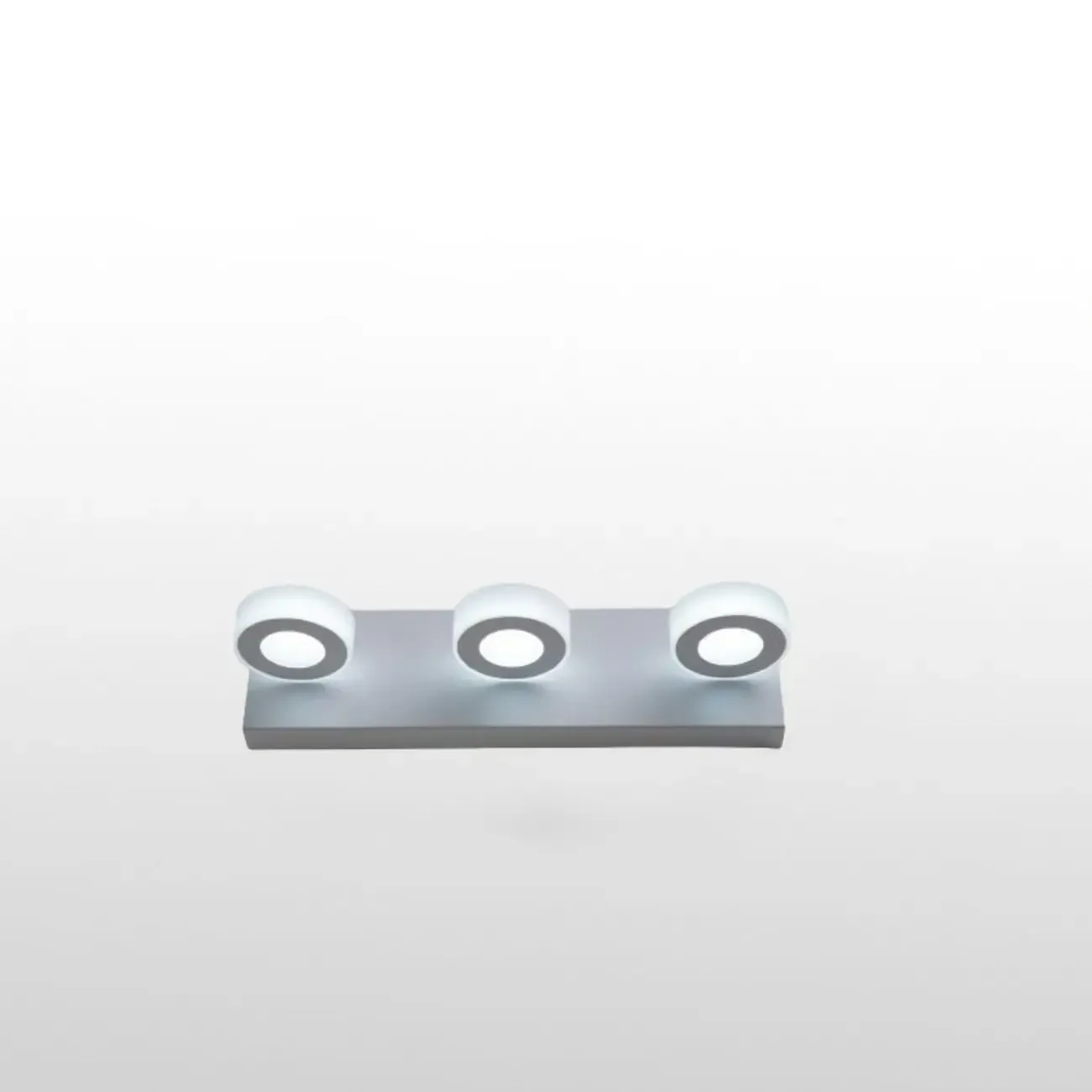 Modern 4 head Circular LED Vanity Light for Bathroom Mirror Image - 9