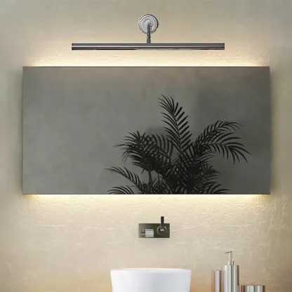 Modern Silver Metal tubular LED Wall Lamp with Angled Arms for Home Decor Image - 4