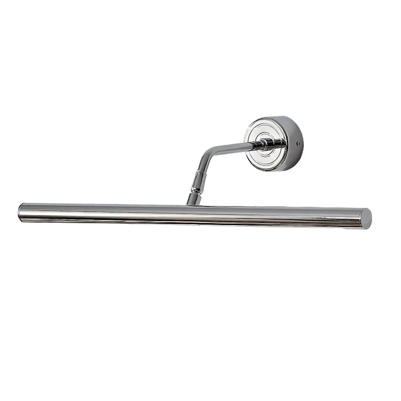 Modern Silver Metal tubular LED Wall Lamp with Angled Arms for Home Decor Image - 5