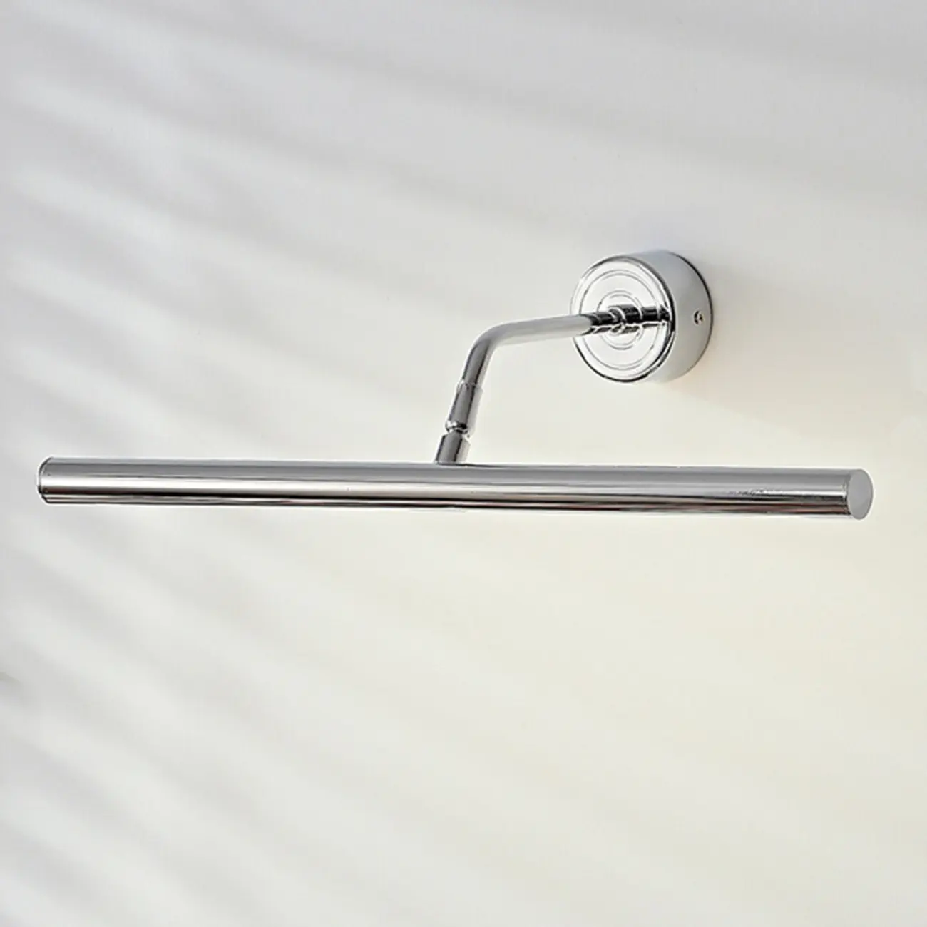 Modern Silver Metal tubular LED Wall Lamp with Angled Arms for Home Decor Image - 6 | homeyfad