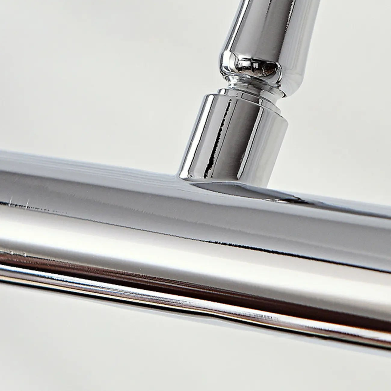 Modern Silver Metal tubular LED Wall Lamp with Angled Arms for Home Decor Image - 7 | homeyfad