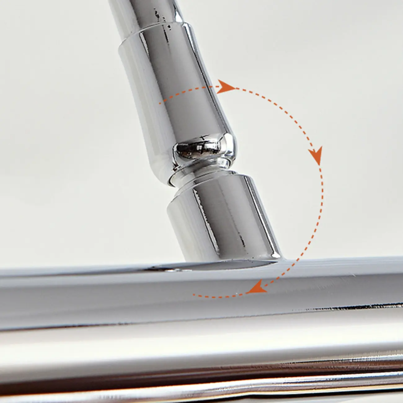 Modern Silver Metal tubular LED Wall Lamp with Angled Arms for Home Decor Image - 8 | homeyfad