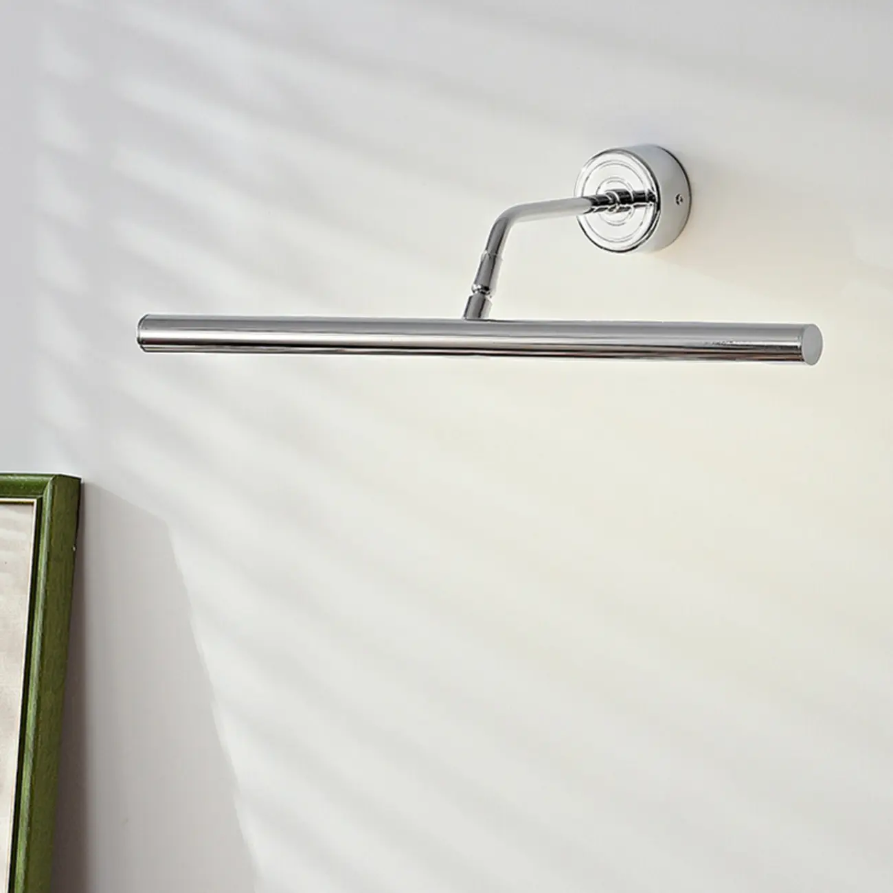Modern Silver Metal tubular LED Wall Lamp with Angled Arms for Home Decor Image - 12 | homeyfad