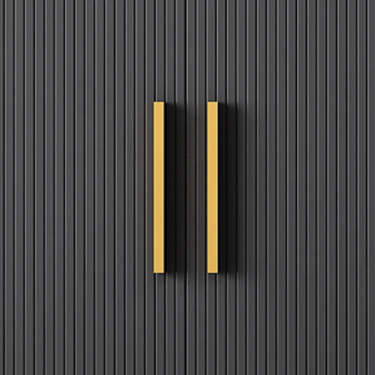 Glam Grey Wooden Sideboard with Cabinets Image - 16 | homeyfad