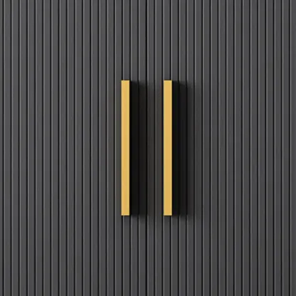 Glam Grey Wooden Sideboard with Cabinets Image - 16