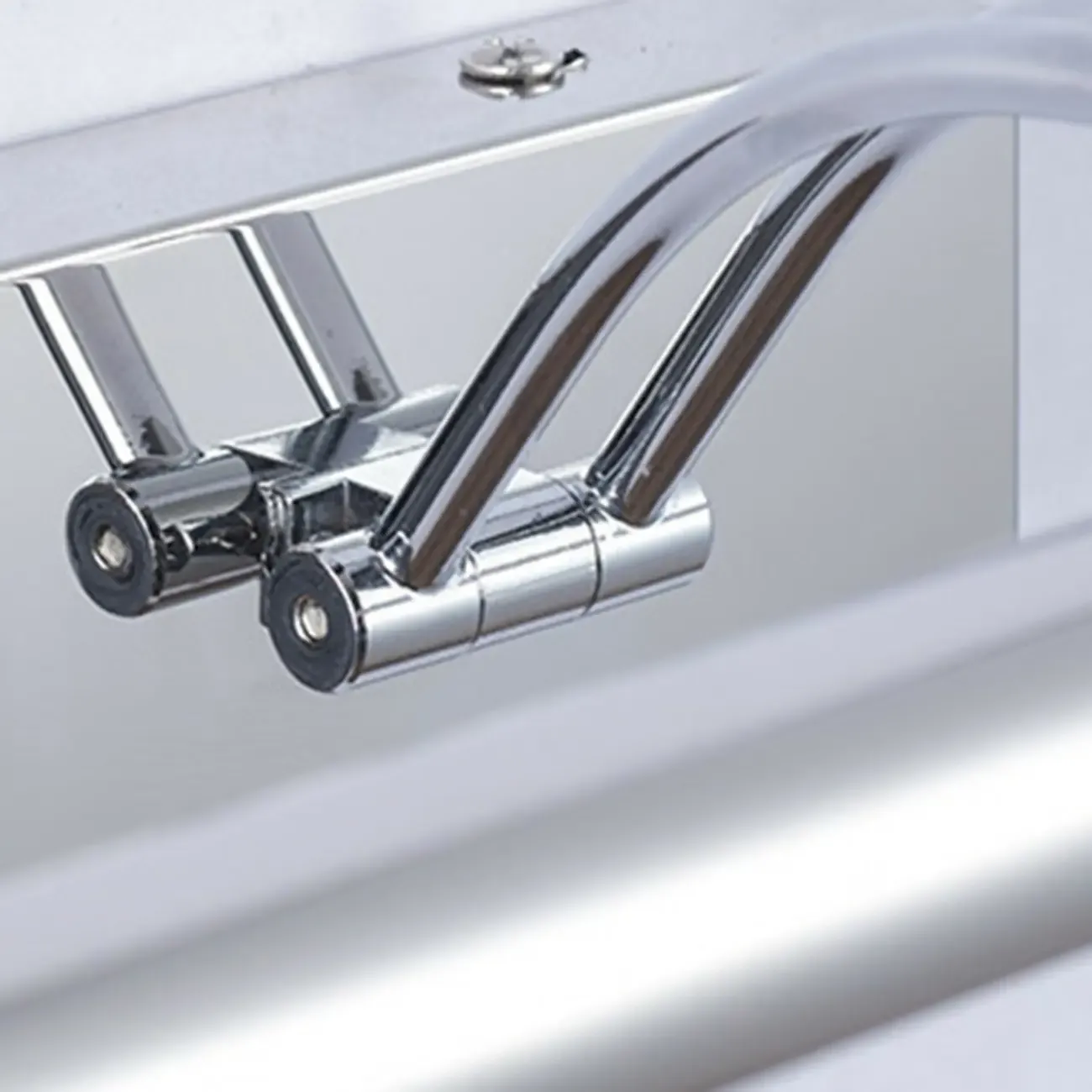 Modern Silver Dimmable LED Vanity Light with Adjustable Arm for Bathroom Image - 8