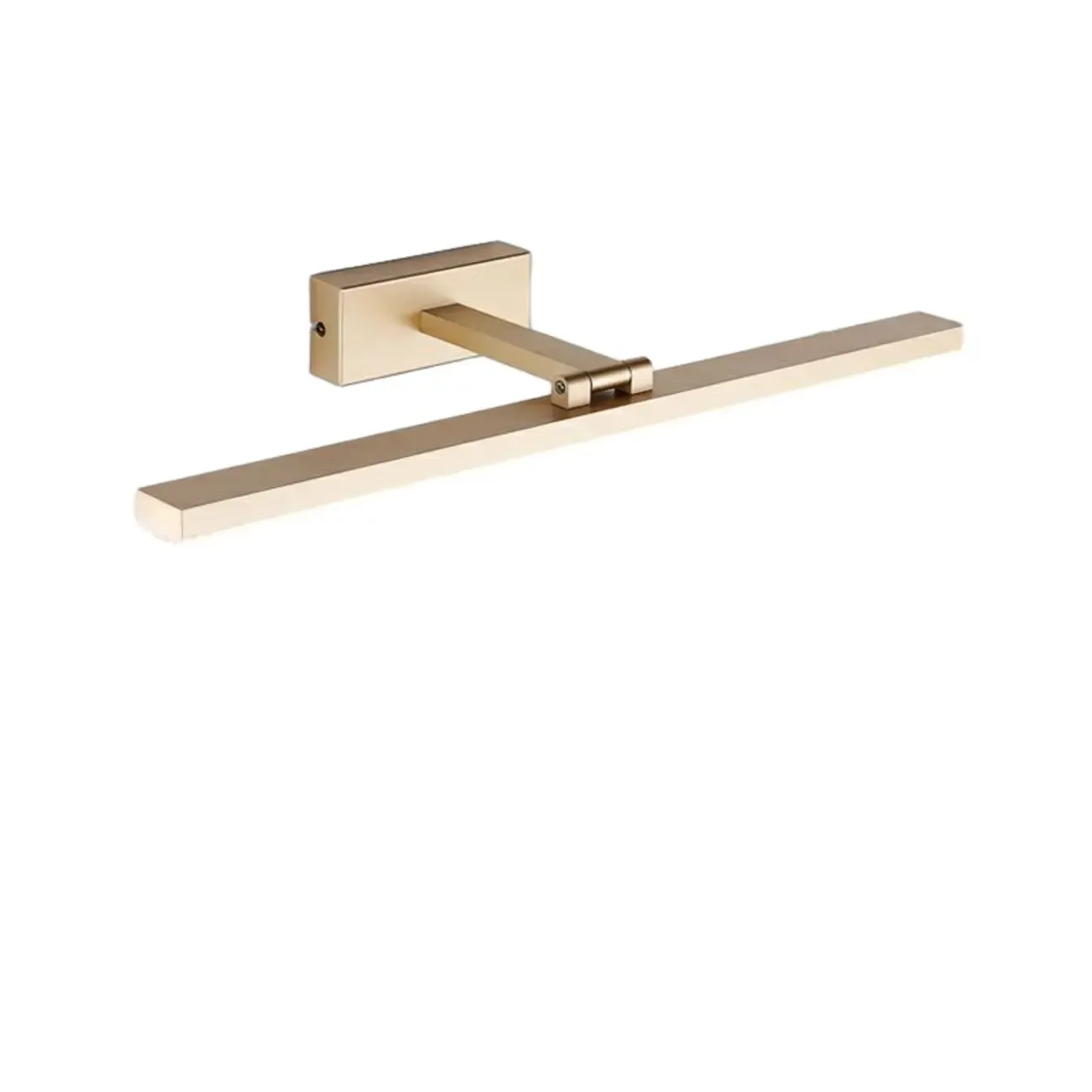 Sleek Gold Linear LED Vanity Light with Modern Design for Bathroom Image - 7