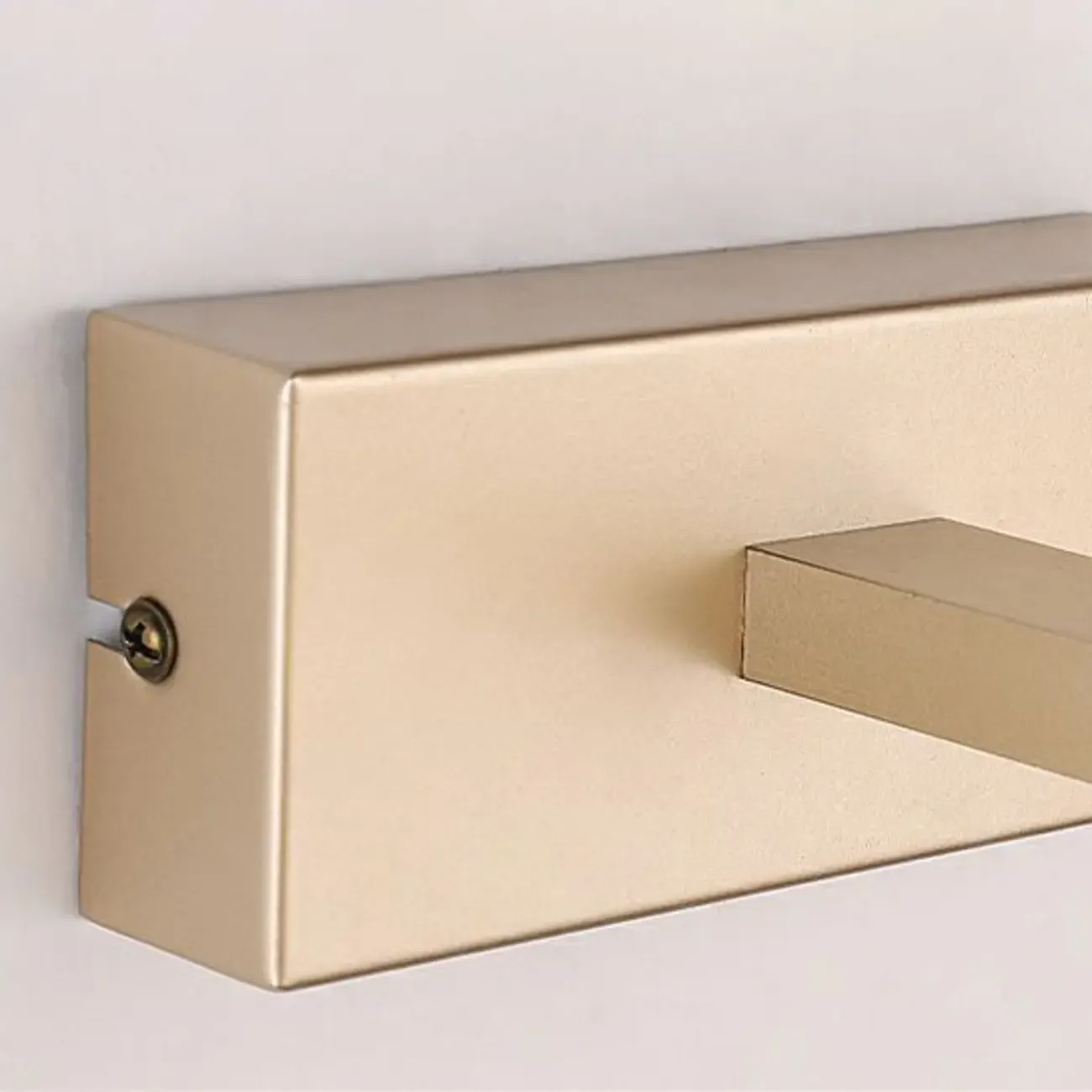 Sleek Gold Linear LED Vanity Light with Modern Design for Bathroom Image - 9