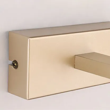 Sleek Gold Linear LED Vanity Light with Modern Design for Bathroom Image - 9