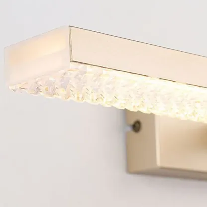 Sleek Gold Linear LED Vanity Light with Modern Design for Bathroom Image - 10