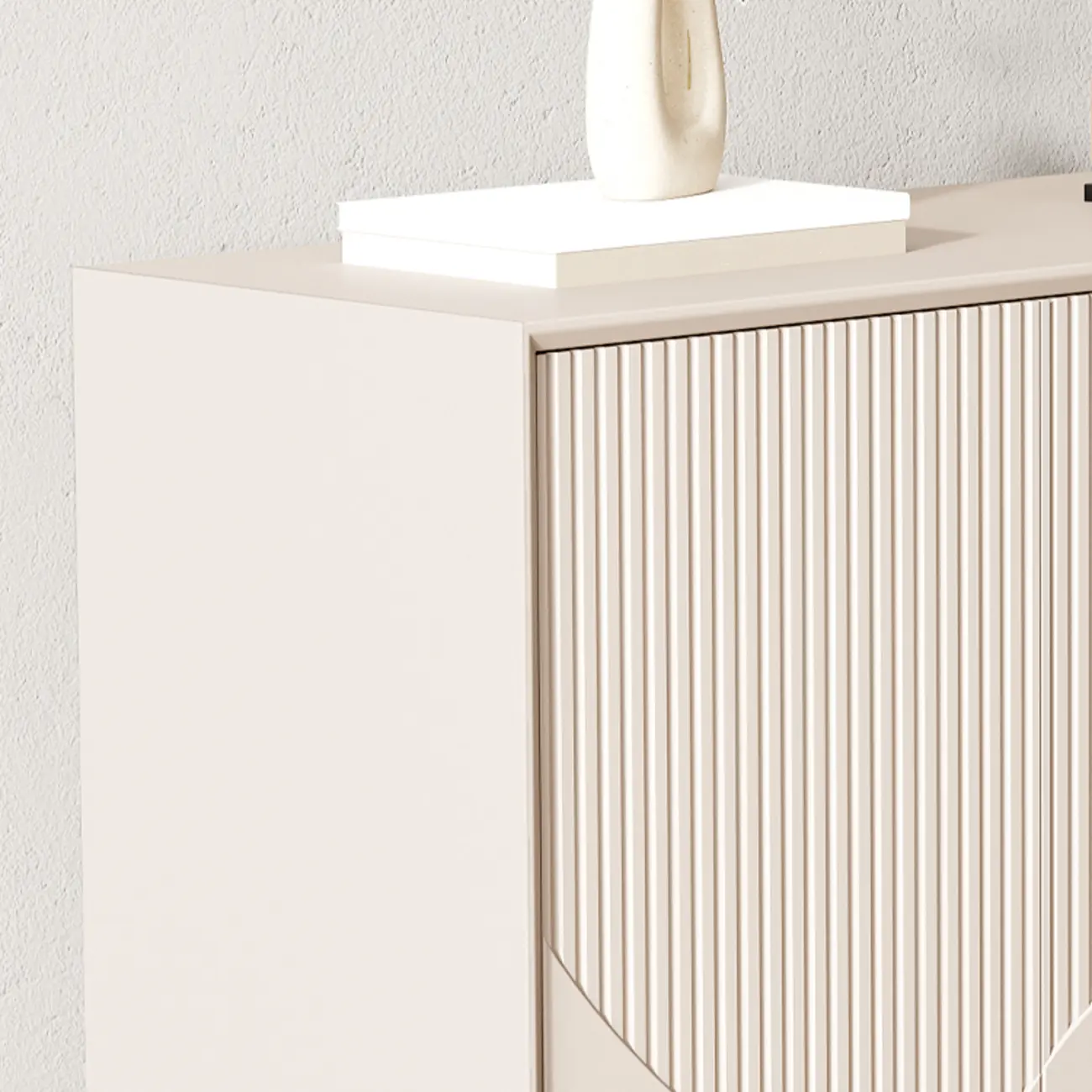 Modern Wooden Buffet Table with Kitchen Appliance Storage Image - 10 | homeyfad