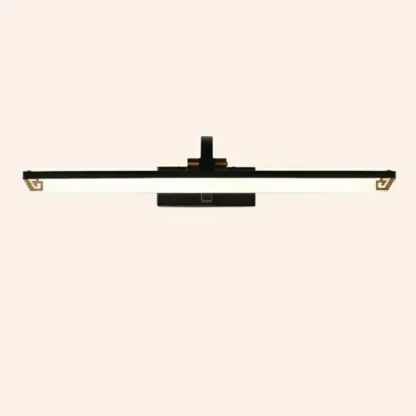 Designer Black Acrylic LED Vanity Light with Arced Arm for Bathroom Image - 3