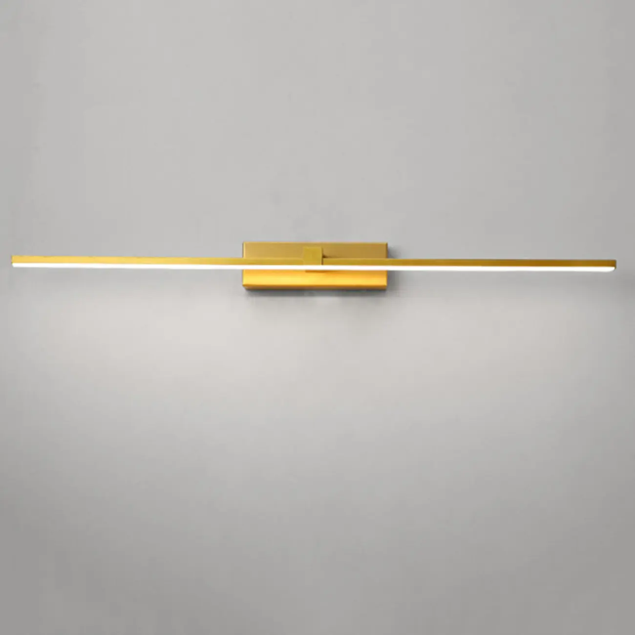 Modern Gold Linear LED Vanity Lights with and Acrylic Shade for Make up Image - 2 | homeyfad