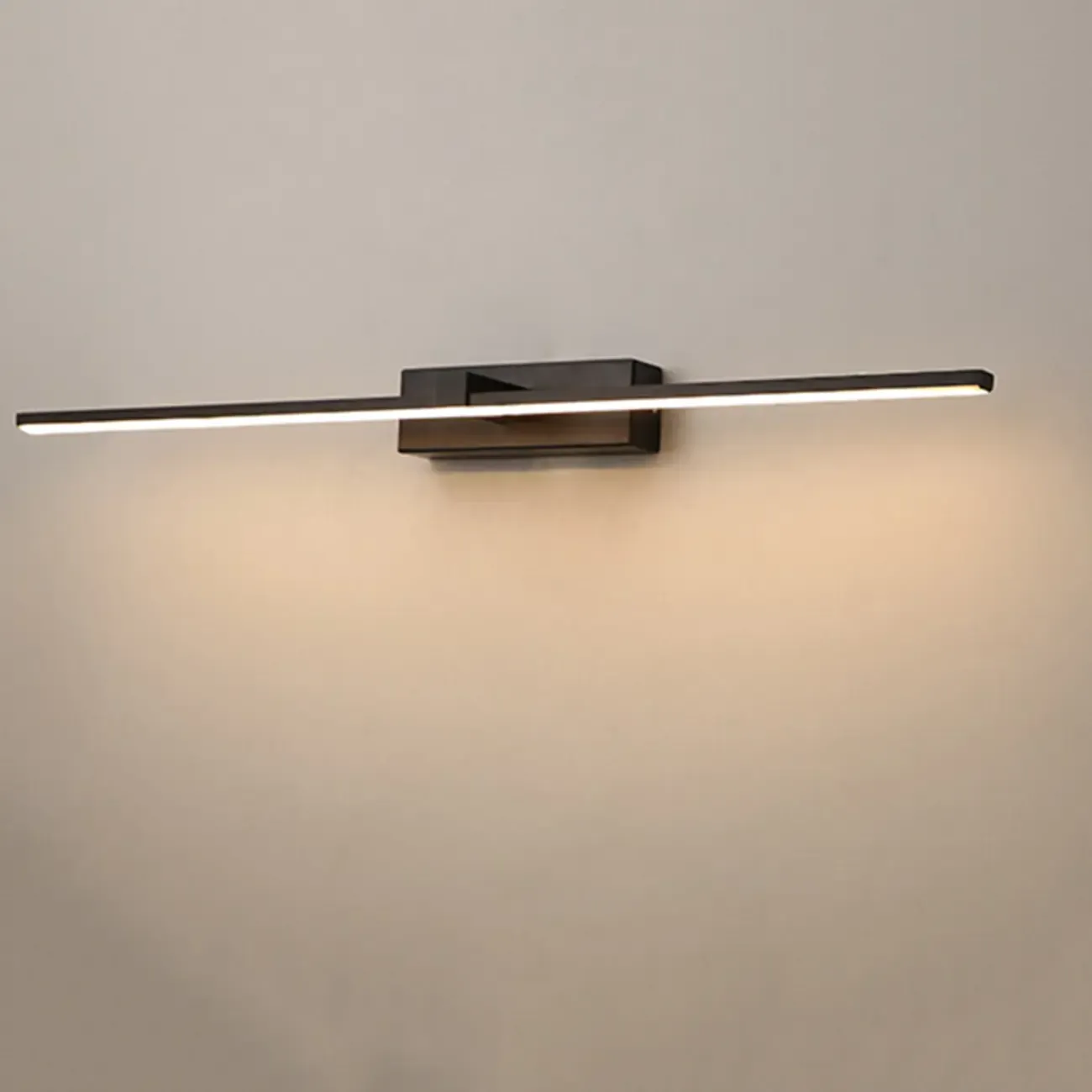 Modern Gold Linear LED Vanity Lights with and Acrylic Shade for Make up Image - 3