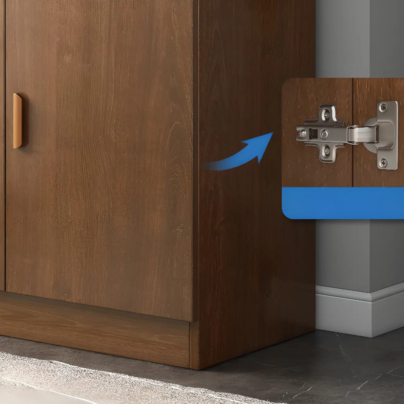 Modern Wooden Sideboard with Cabinets & Shelves Image - 14 | homeyfad