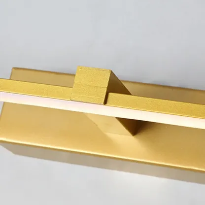 Modern Gold Linear LED Vanity Lights with and Acrylic Shade for Make up Image - 7