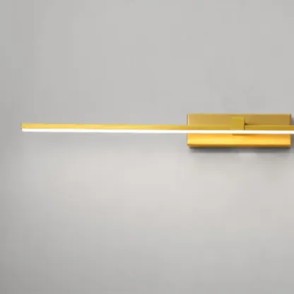 Modern Gold Linear LED Vanity Lights with and Acrylic Shade for Make up Image - 9