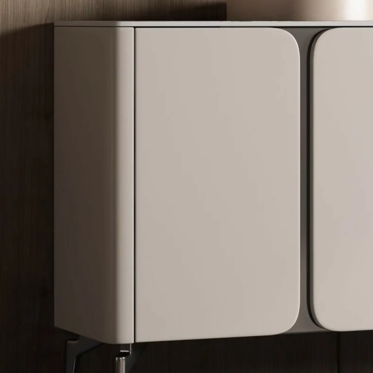 Glam White-Black Wooden Sideboard with Storage Image - 7 | homeyfad