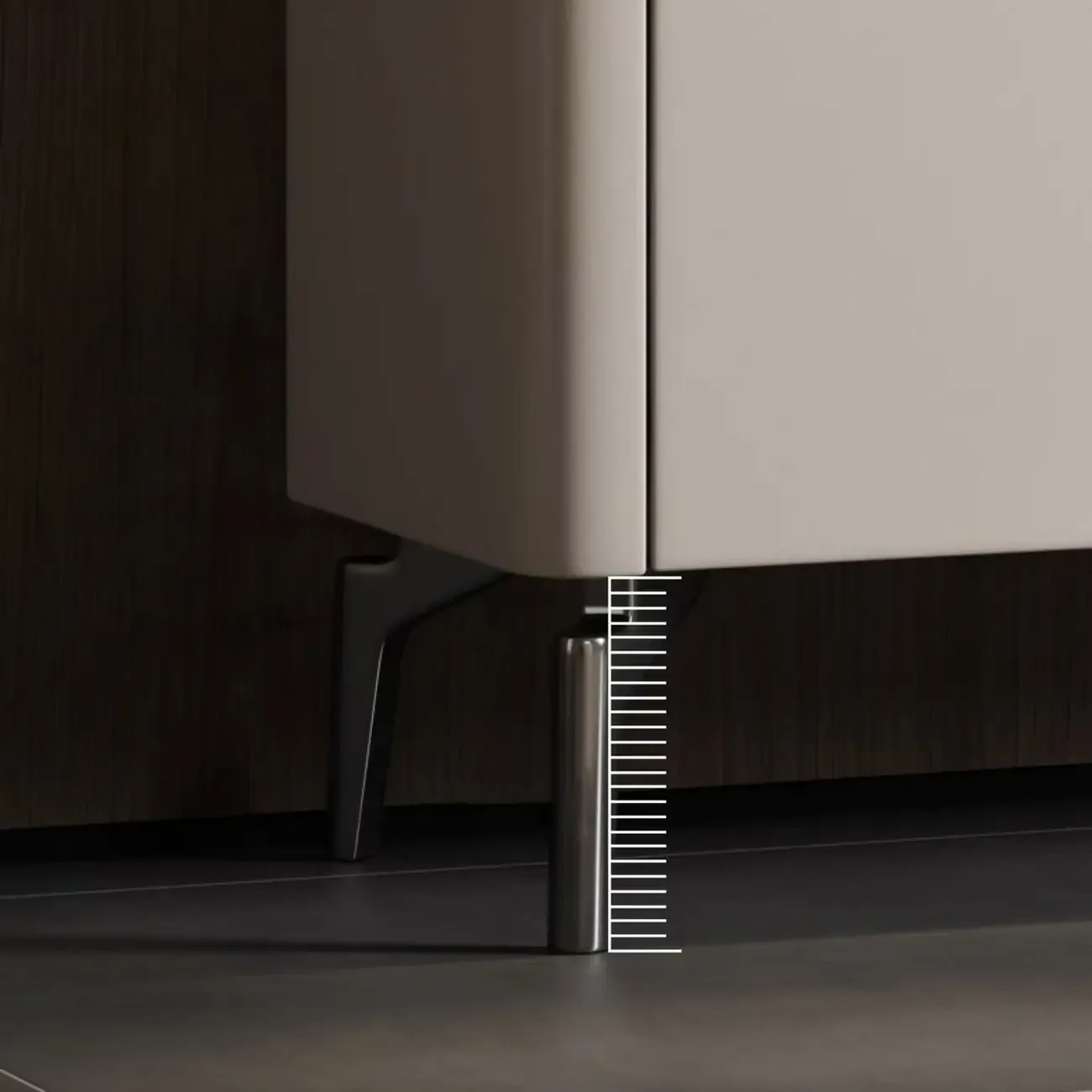 Glam White-Black Wooden Sideboard with Storage Image - 10