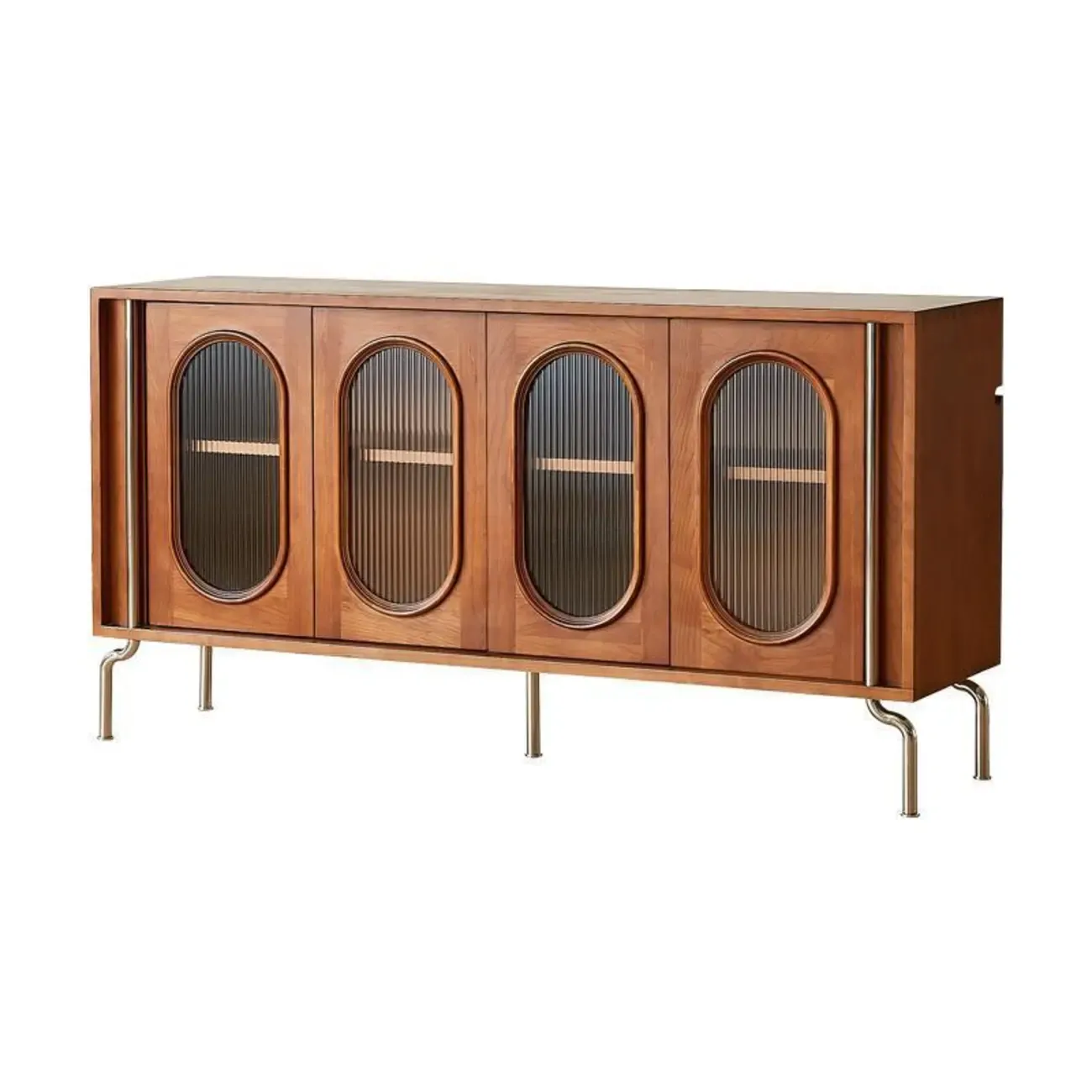47" Modern Wooden Sideboard with Adjustable Shelves | HomeyFad