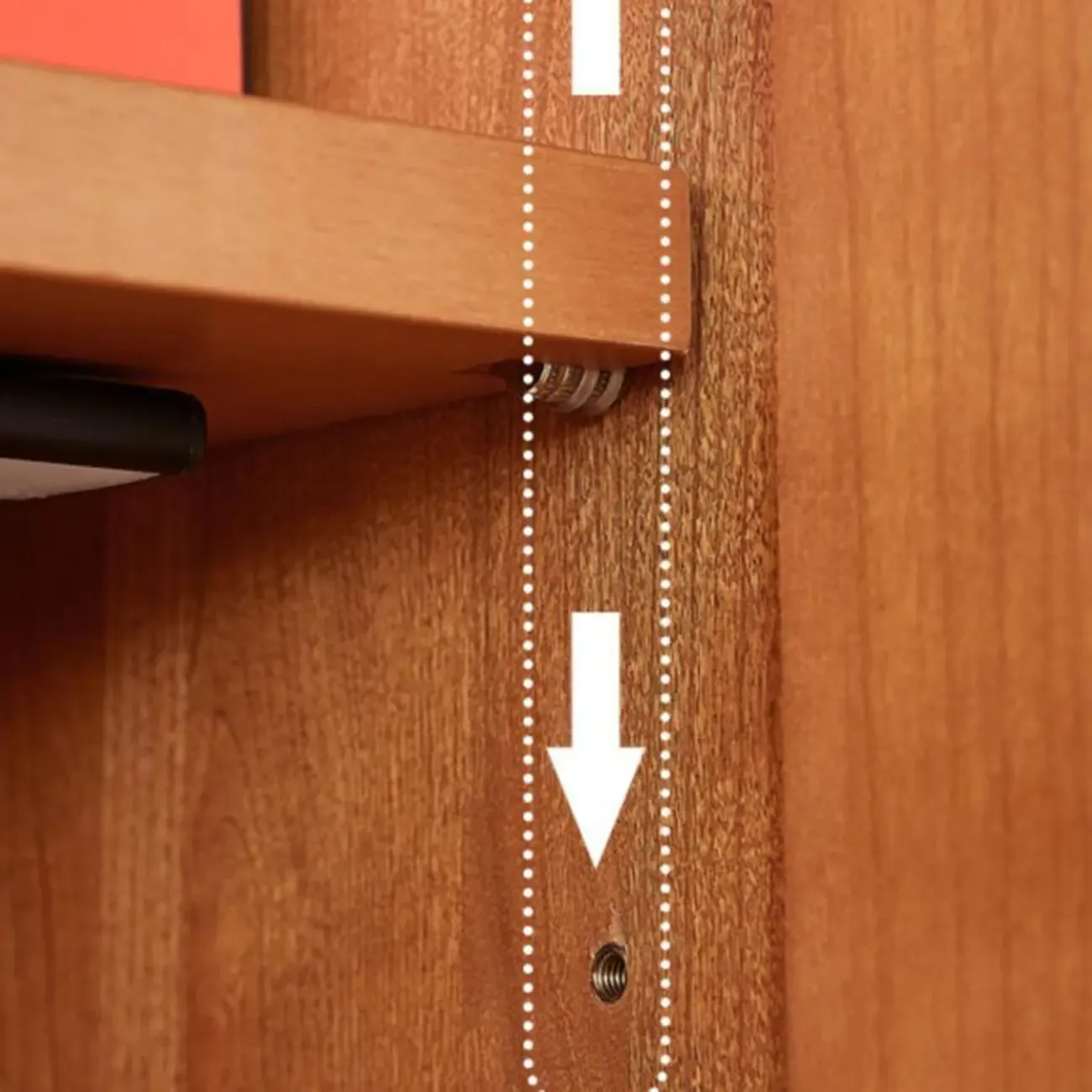 Modern Brown Wooden Sideboard with Adjustable Shelving Image - 9