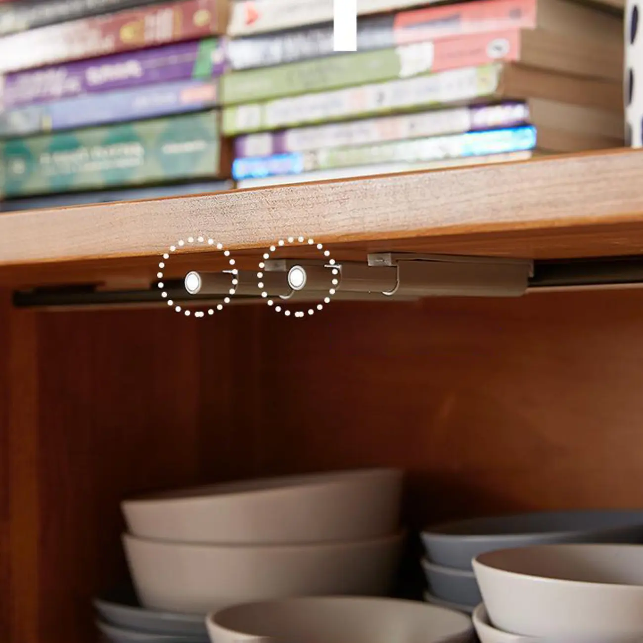 Modern Brown Wooden Sideboard with Adjustable Shelving Image - 10 | homeyfad