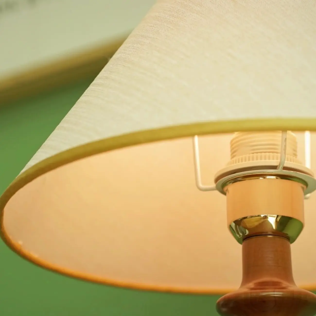 Modern Wooden Bedside Lamp with Fabric Shade for Home Image - 12 | homeyfad