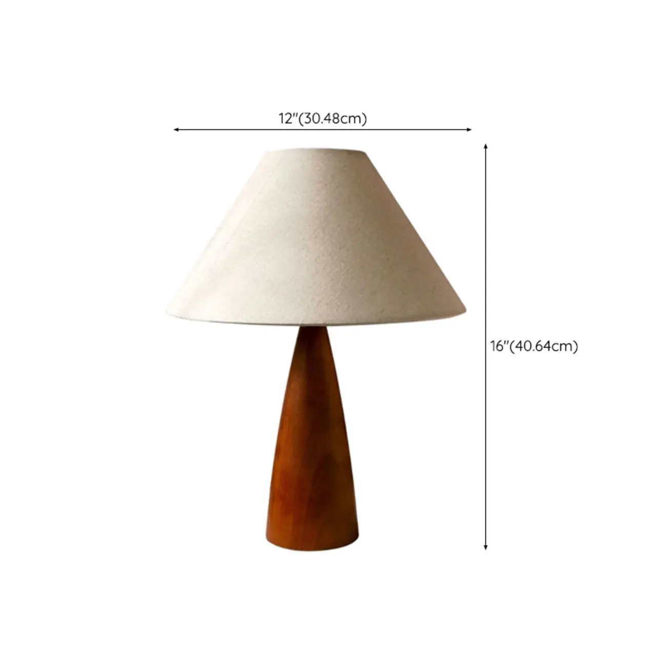 Trendy Walnut Wood Table Lamp Plug-In Electric for Bedroom #size | homeyfad