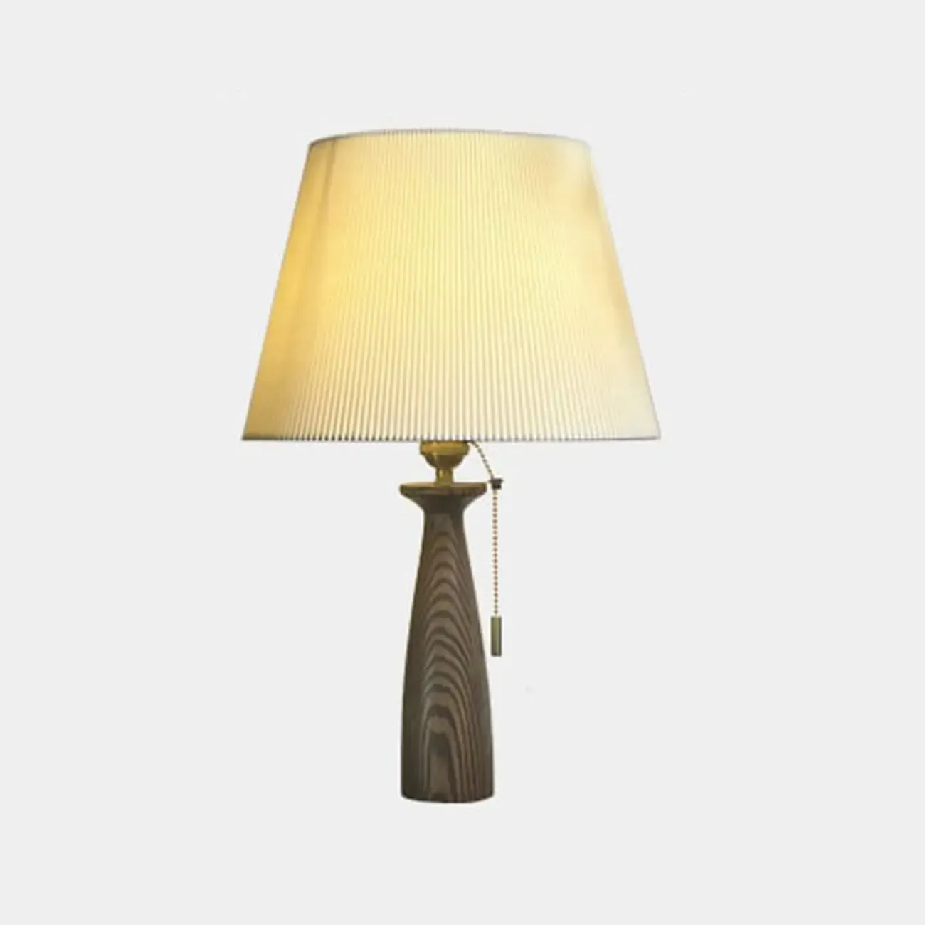 Modern Lumber Table Lamp with Beige Shade for Residential Use Image - 7