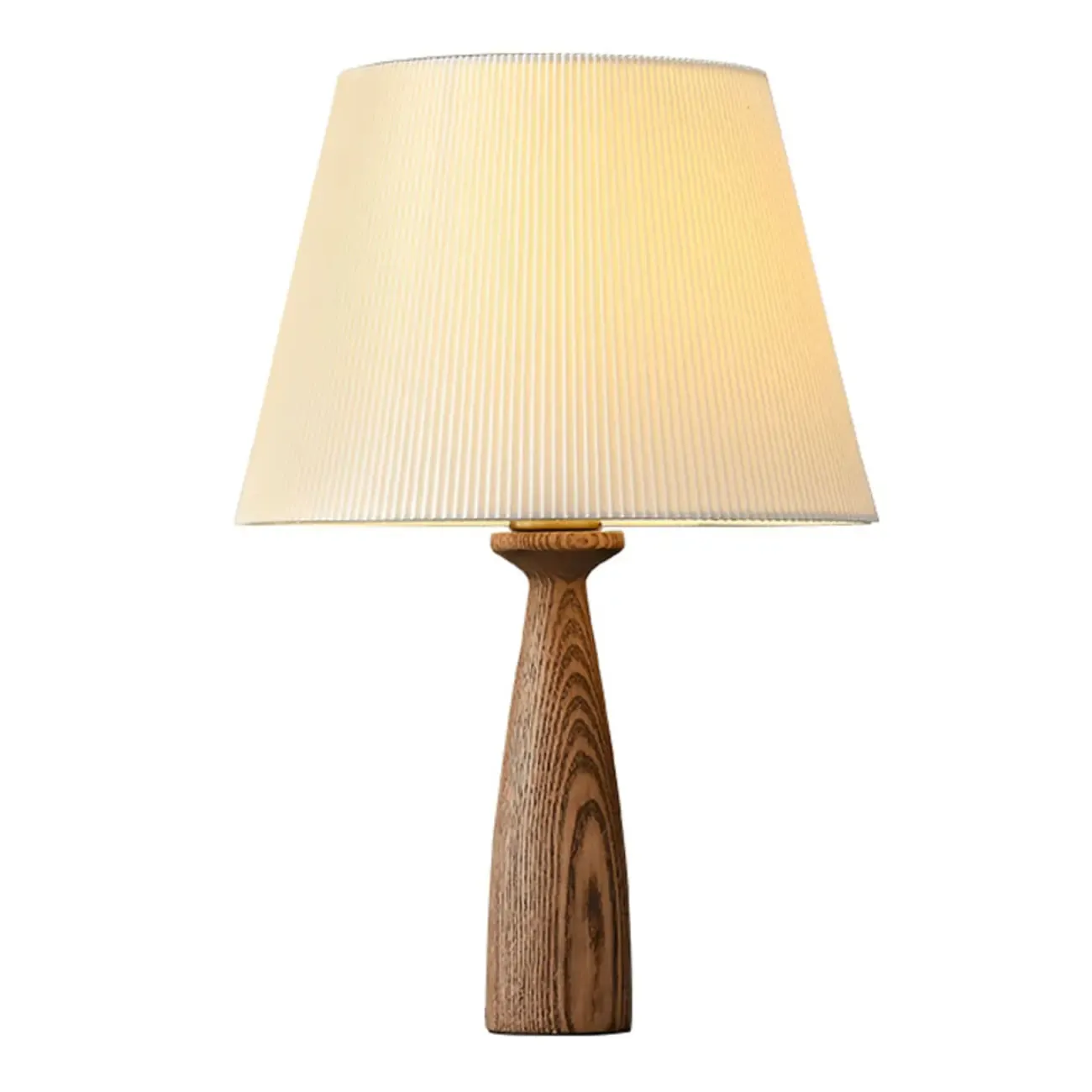 Modern Lumber Table Lamp with Beige Shade for Residential Use Image - 9