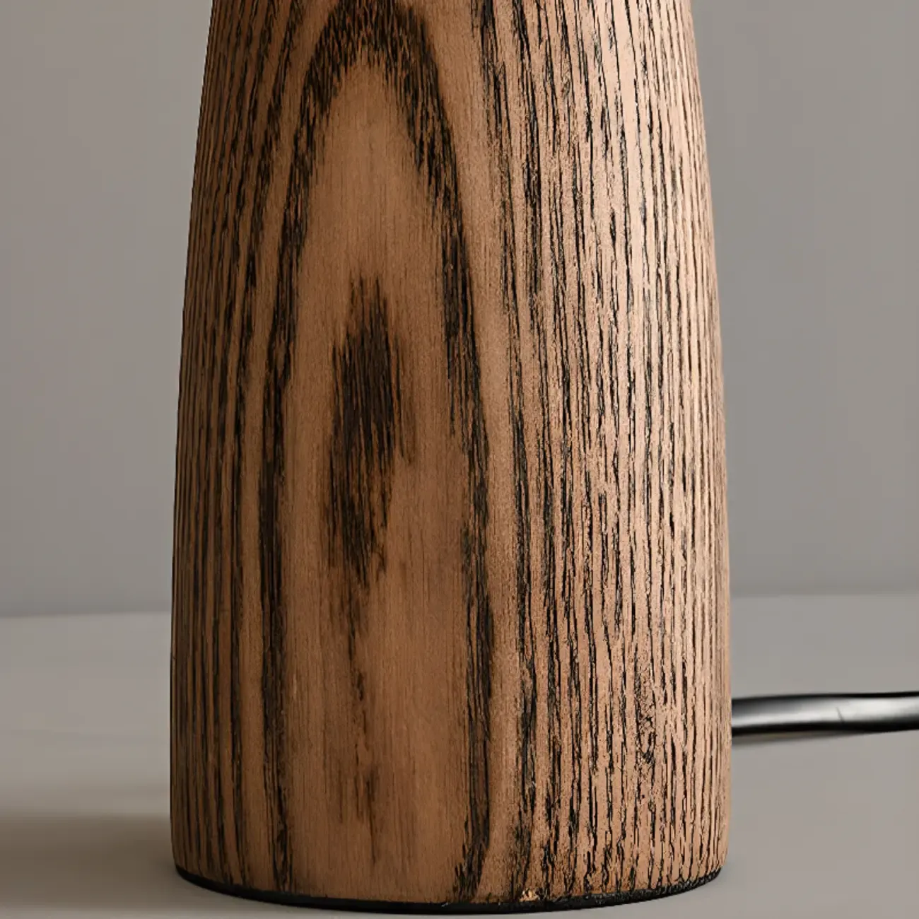 Modern Lumber Table Lamp with Beige Shade for Residential Use Image - 11