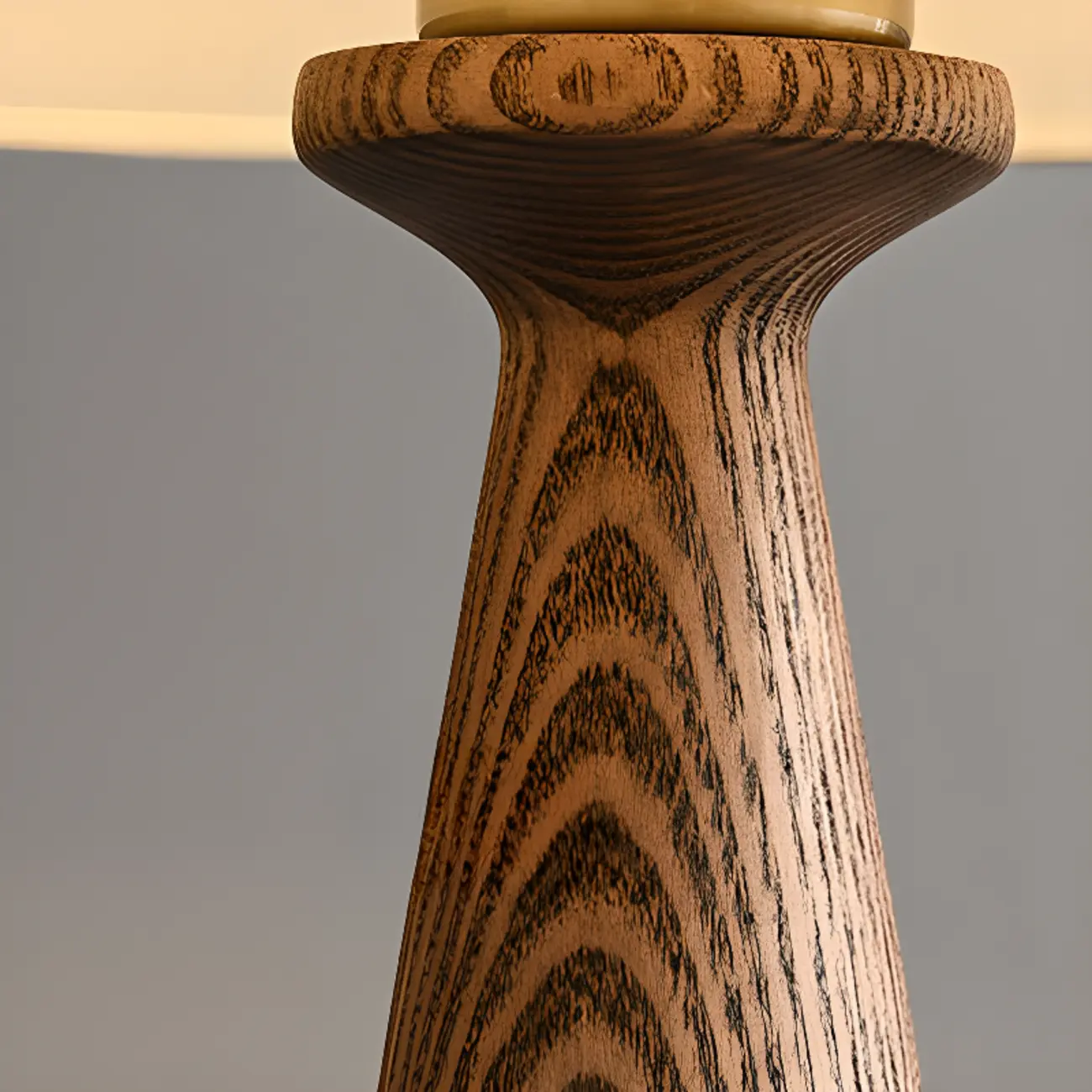 Modern Lumber Table Lamp with Beige Shade for Residential Use Image - 13 | homeyfad