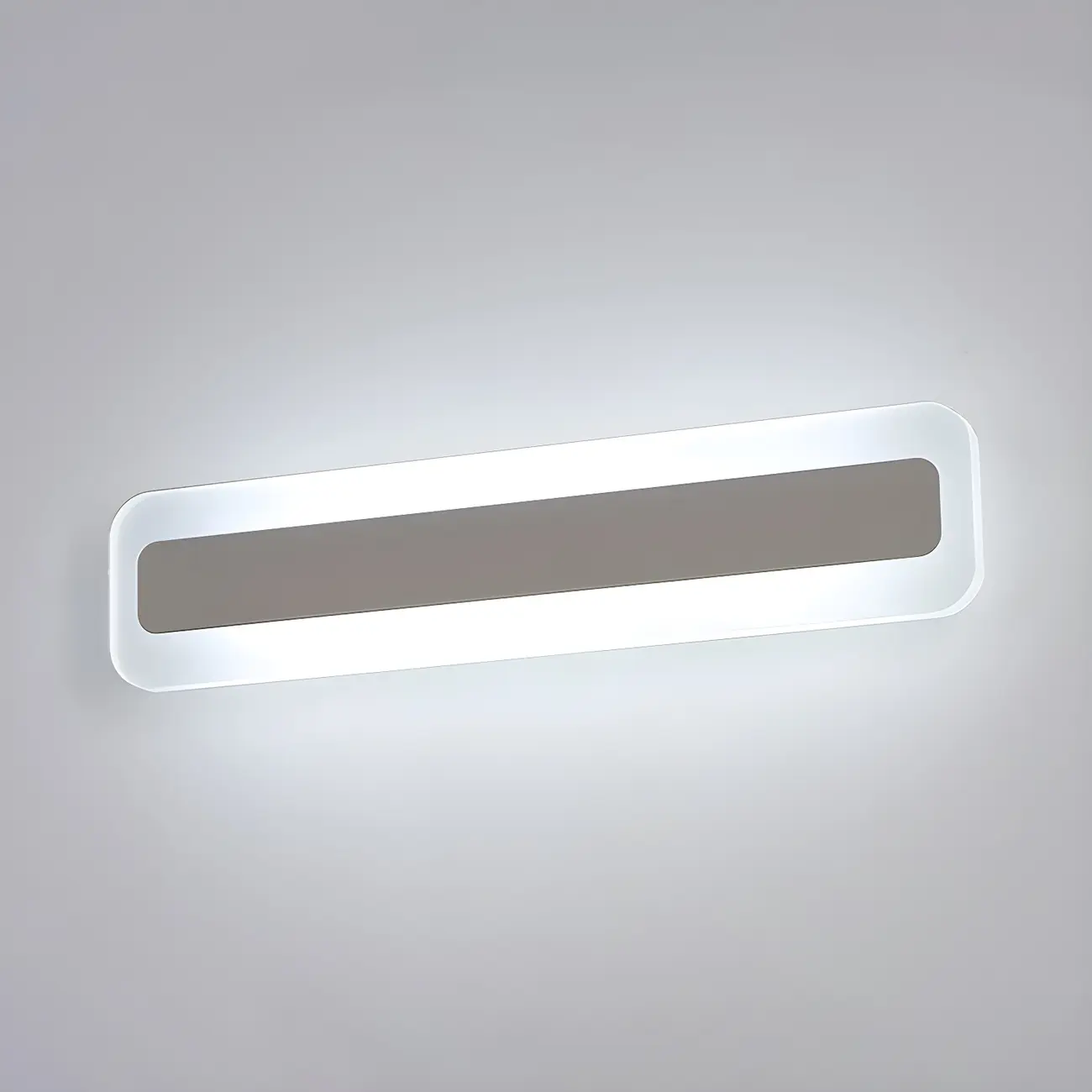 Nordic Gold Long Rectangle LED Wall Lamp for Modern Bathroom Image - 2 | homeyfad