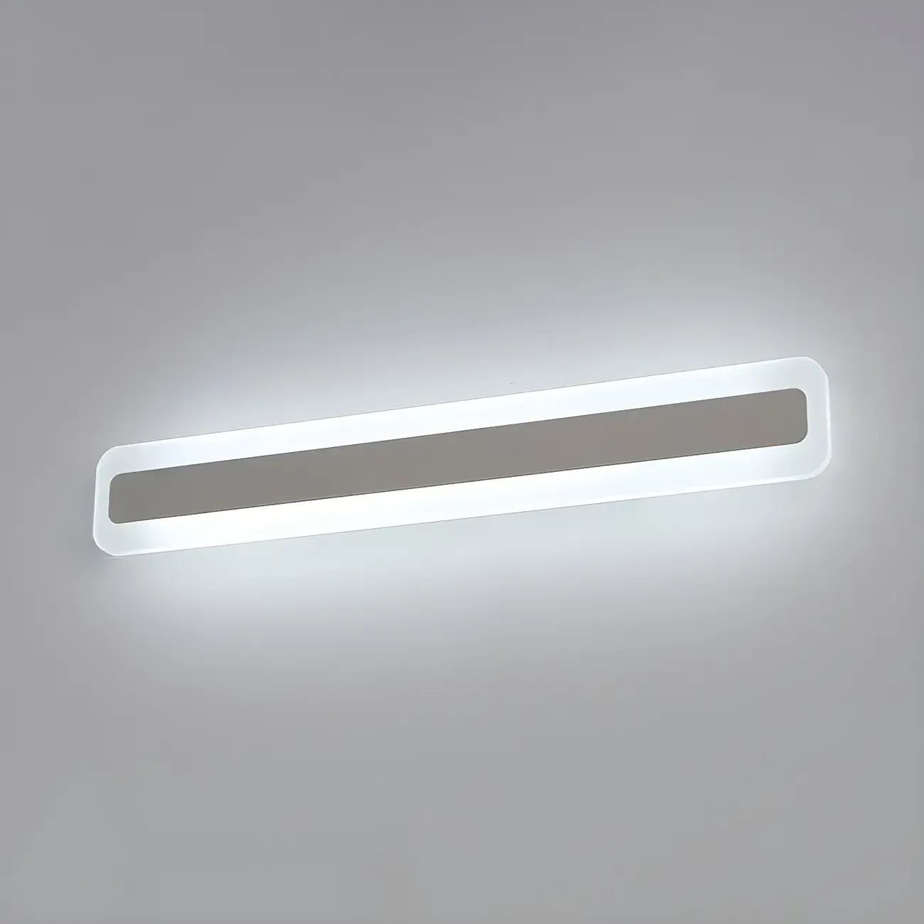 Nordic Gold Long Rectangle LED Wall Lamp for Modern Bathroom Image - 4