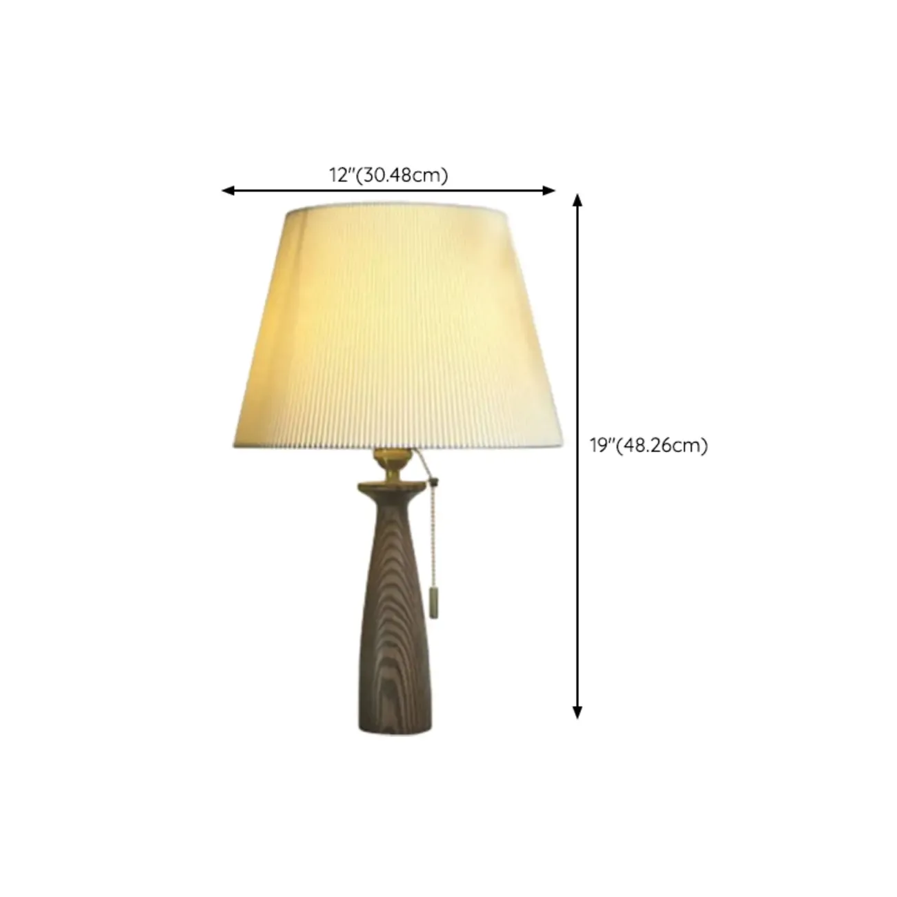 Modern Lumber Table Lamp with Beige Shade for Residential Use Image - 17
