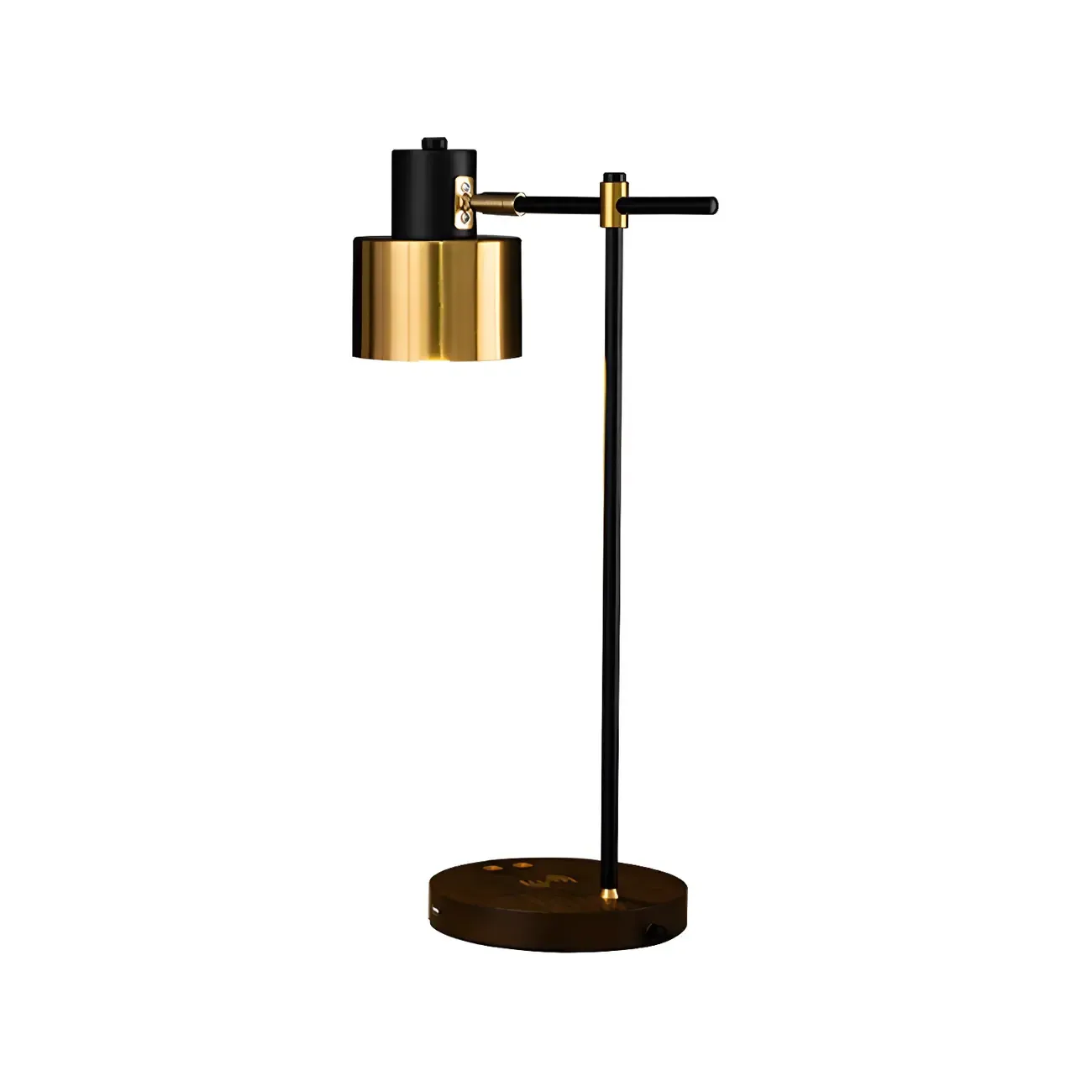 Modern Eye Caring Table Lamp Black Metallic Desk Light For Study Bedroom Sitting Room Image - 2